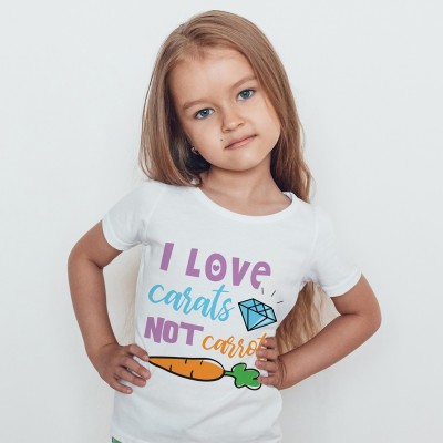 Bodino Neonato  I Love Carats Not Carrots