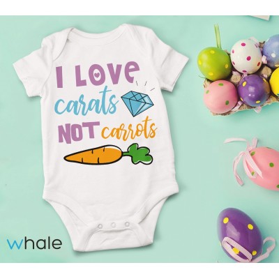 Bodino Neonato  I Love Carats Not Carrots