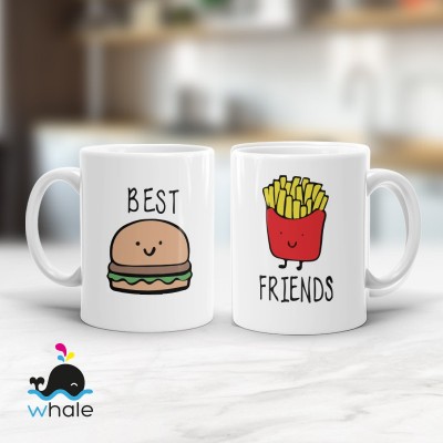 Tazze Bestfriends - Hamburger & Patatine