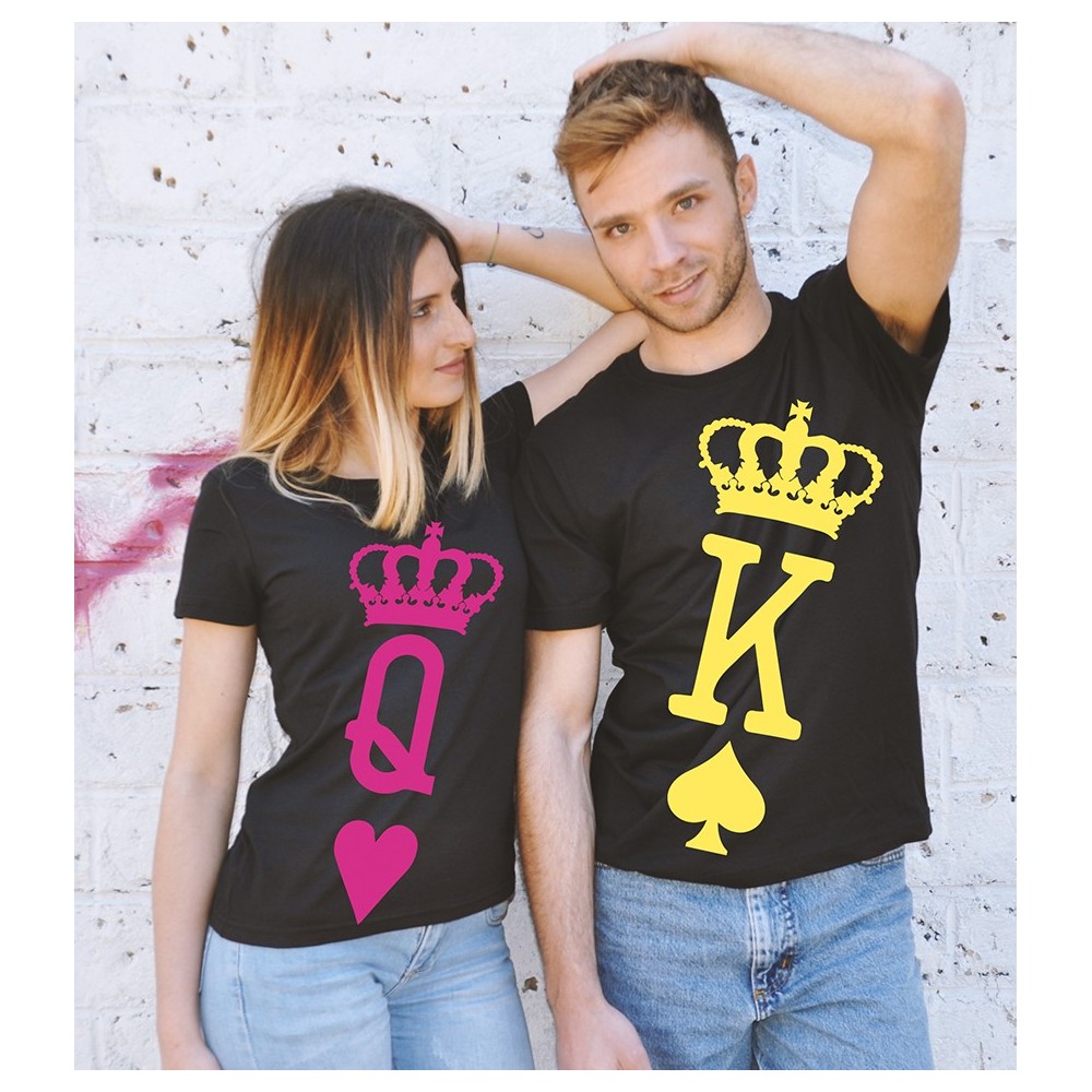 T-shirts di Coppia - King & Queen Poker
