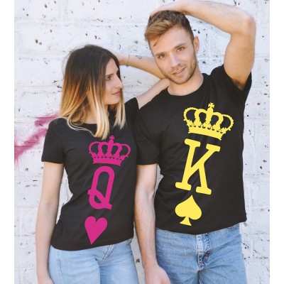 T-shirts di Coppia - King & Queen Poker