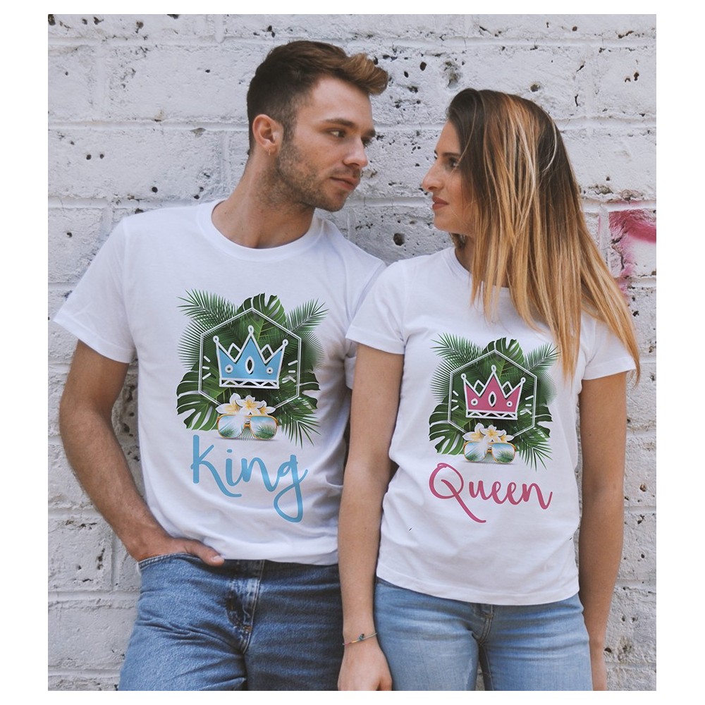 T-shirts di Coppia - King & Queen Summer