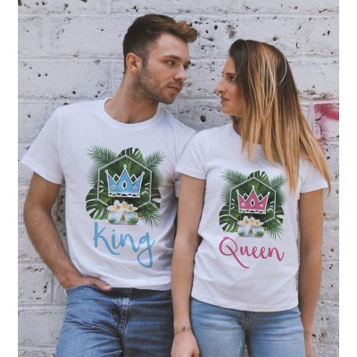 T-shirts di Coppia - King & Queen Summer T-shirts di Coppia - King & Queen Summer