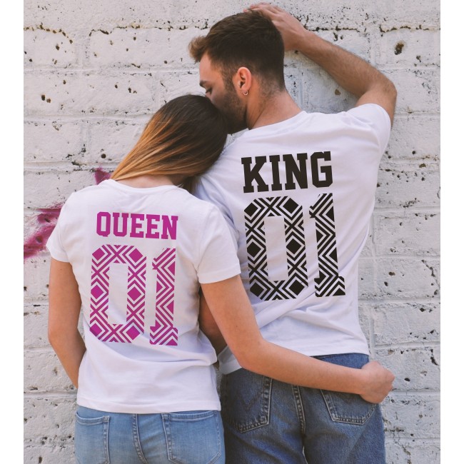 T-shirts di Coppia - King 01 & Queen 01