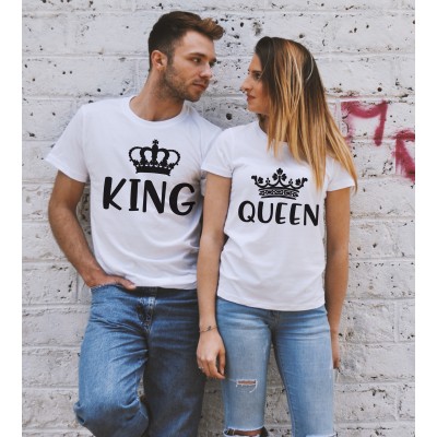 T-shirts di Coppia - King & Queen
