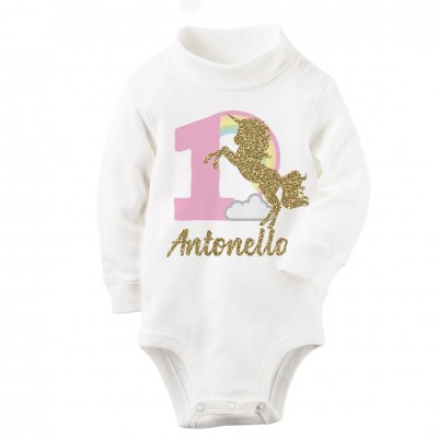 T-shirt 1° Compleanno Tema Unicorno