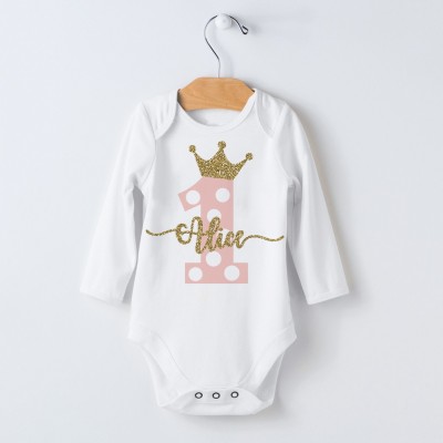 T-shirt 1° Compleanno Tema Principessa T-shirt 1° Compleanno Tema Principessa