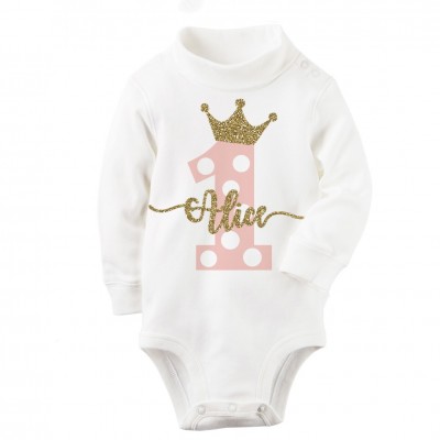T-shirt 1° Compleanno Tema Principessa T-shirt 1° Compleanno Tema Principessa