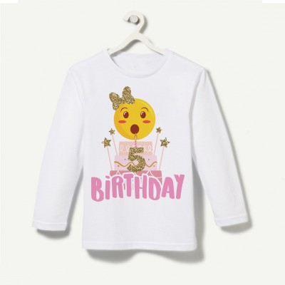 T-shirt 1° Compleanno Tema Emoji