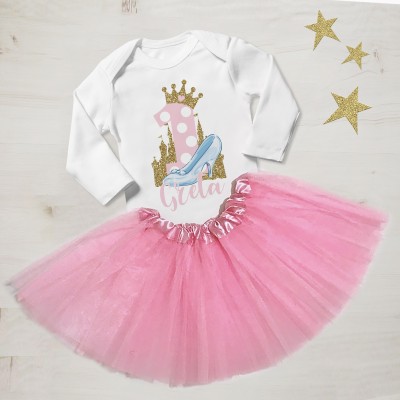 T-shirt 1° Compleanno Cenerentola